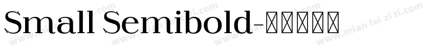 Small Semibold字体转换